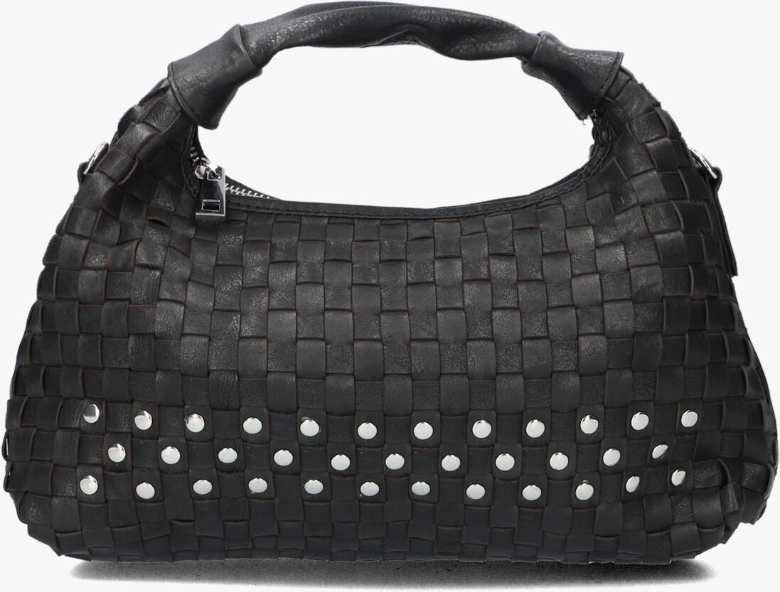 N\u00DANOO zwarte n&uacute;noo schoudertas dandy braided rivet