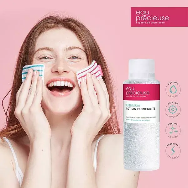 Eau Précieuse Loção Facial de Limpeza Purificante Pacote 2x375ml