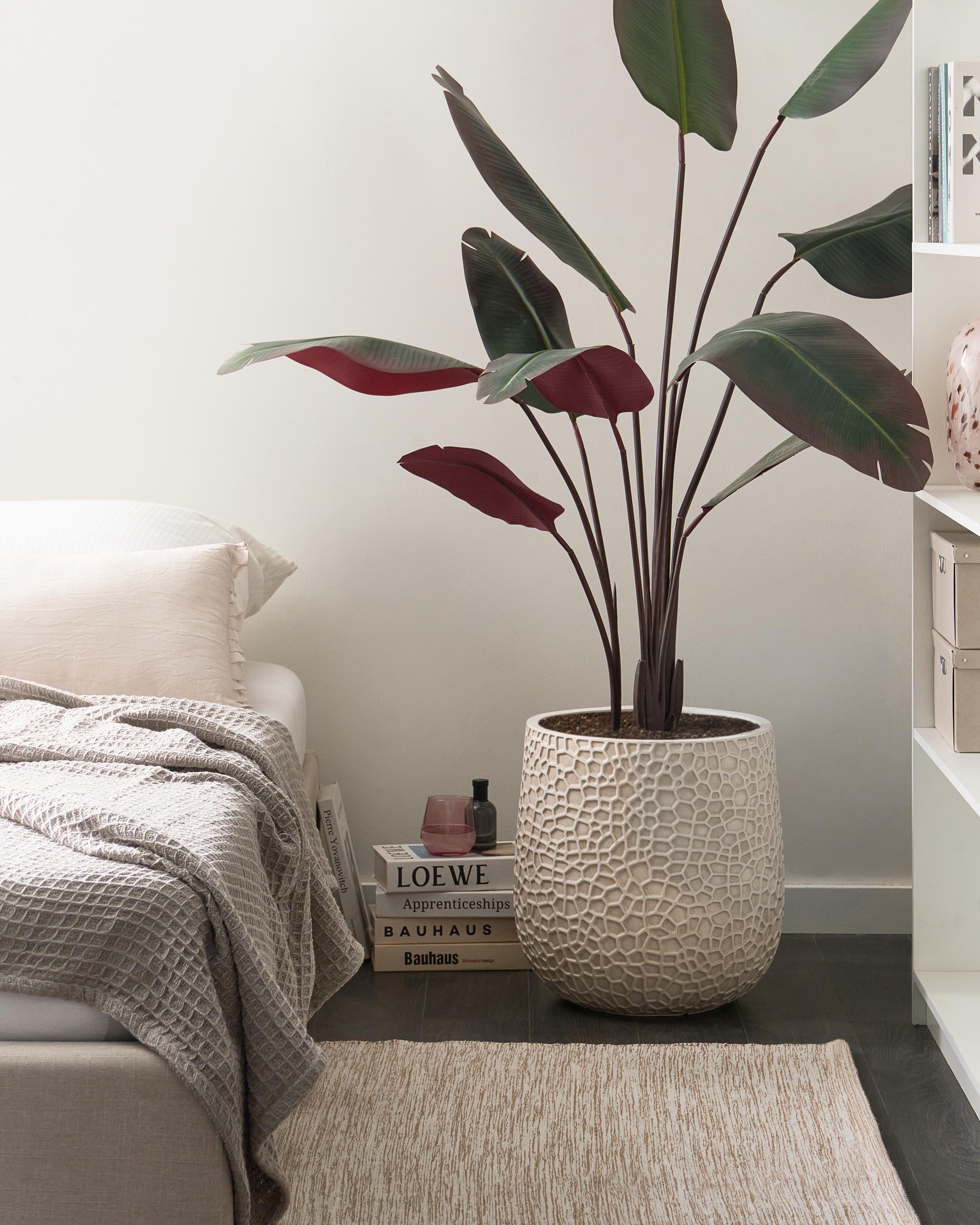 Bloempot QIYUN 41 cm Lichtbeige