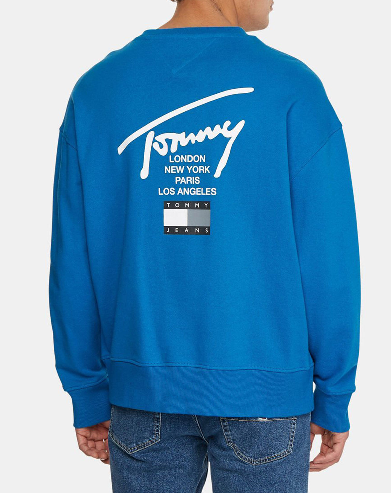 Tommy Jeans Sweat Essential Sig  bleu électrique