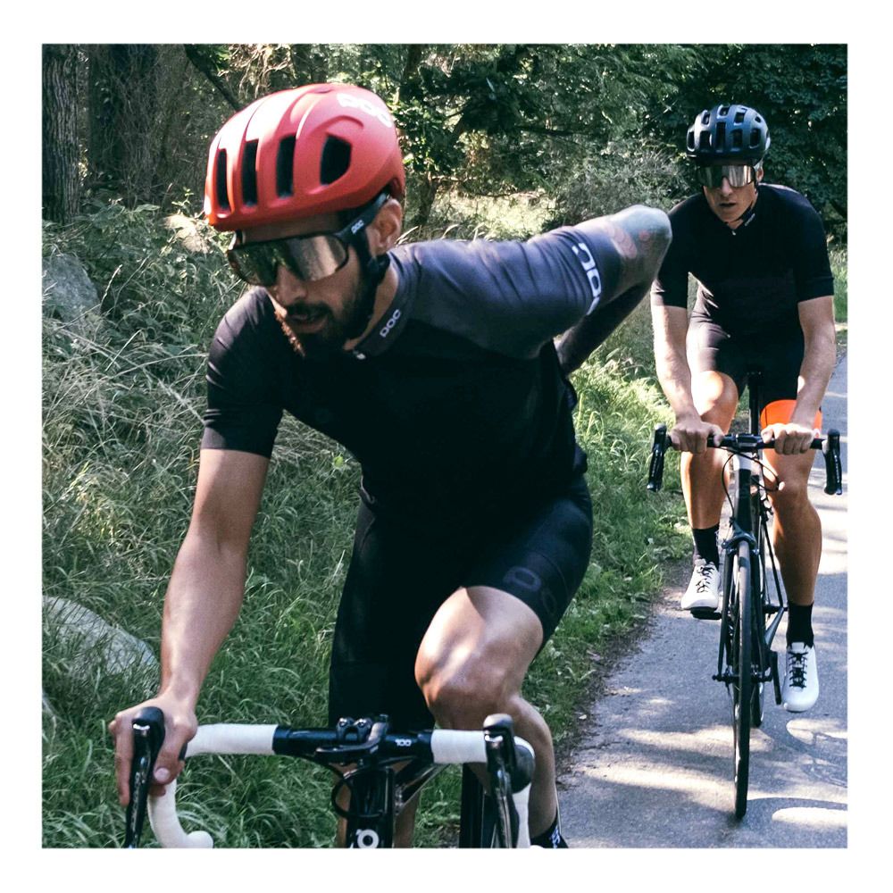 Poc ESSENTIAL ROAD - Cuissard À bretelles Homme uranium black/uranium black