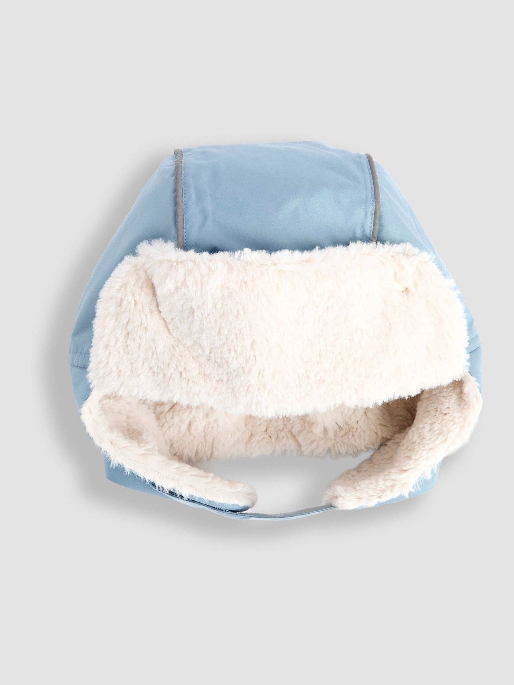 Blauw - JoJo Maman Bébé Trapper Hat