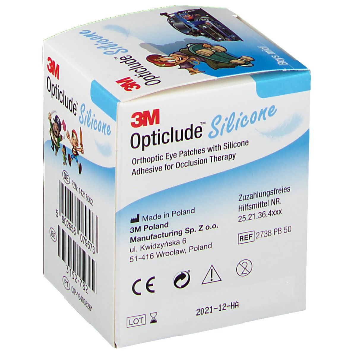 Opticlude 3M Silicone Boys maxi 5,3 x 7 cm