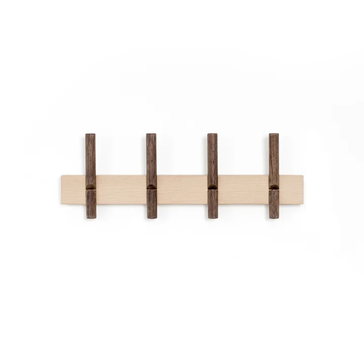 We Do Wood - Roon & Rahn Reces Wandgarderobe, 48 cm, Eiche natur / geräuchert
