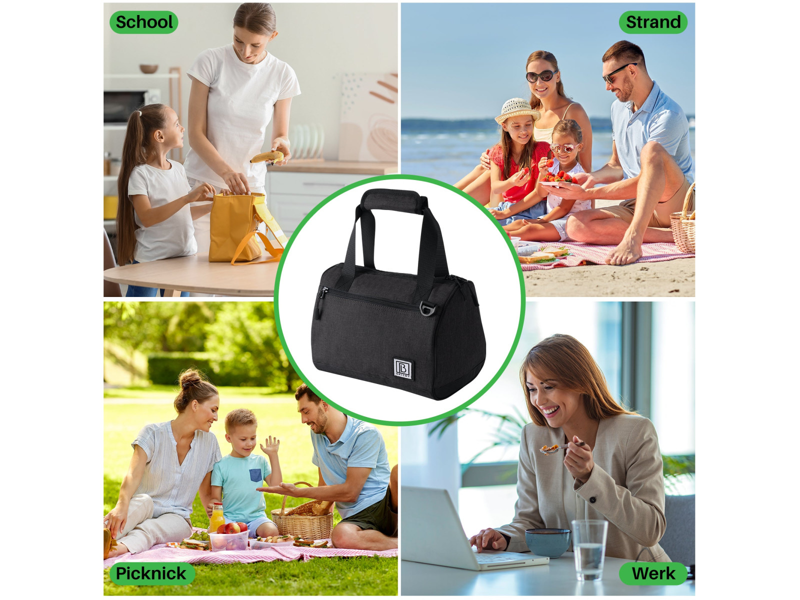Brisby 10 liter koeltas - Black