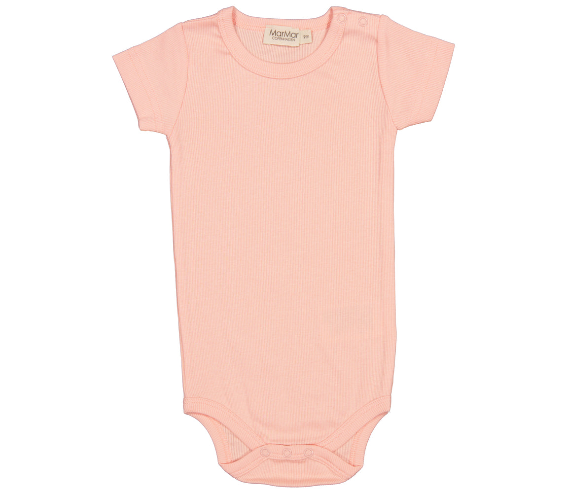 Plain Body SS, Bodystocking  - Soft Coral