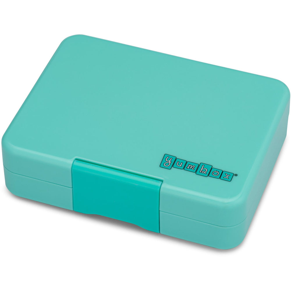 Køb Yumbox Miami Aqua / Rainbow Tray Snack Size Small Bento Madkasse