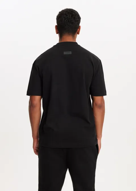 T-shirt met box logo zwart (ZWART)
