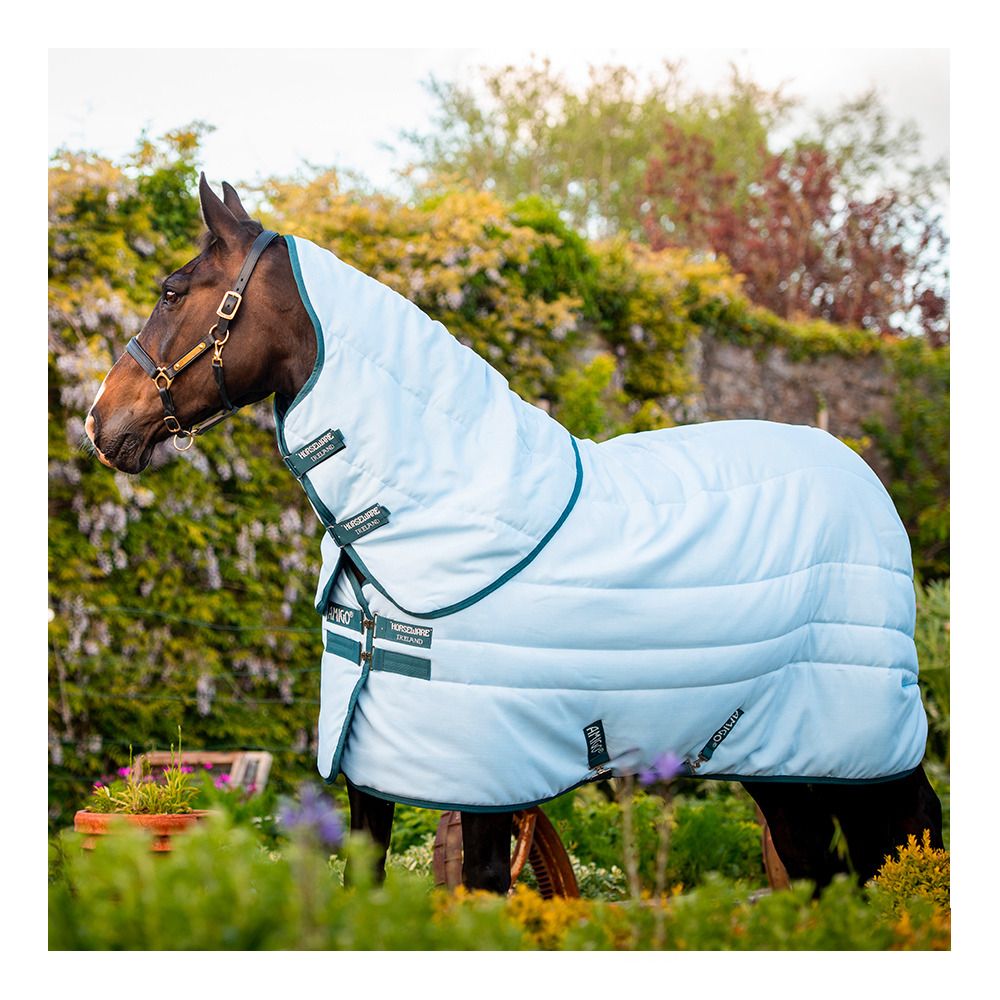 Horseware AMIGO PLANT DYE STABLE 200G - Couverture de box + couvre-cou blue/navy