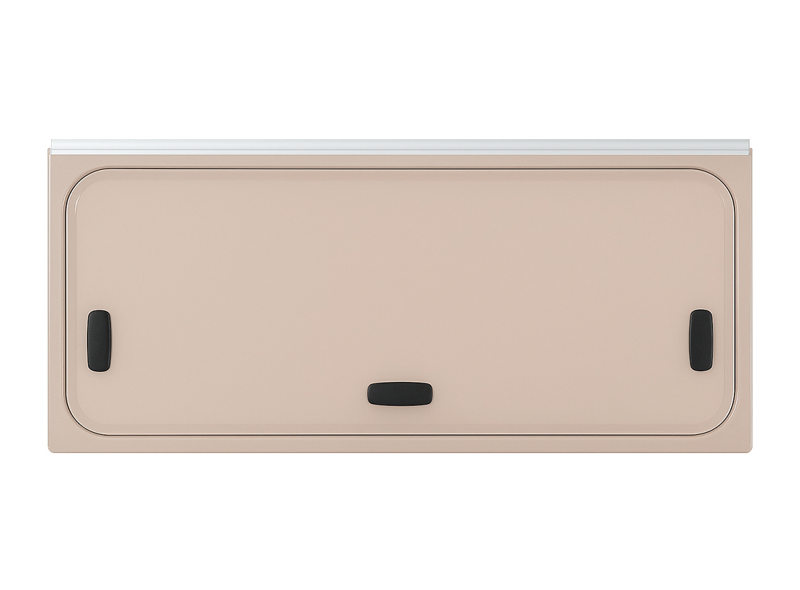 NRF 900 x 600 mm getint dubbelglas klapraam - bronze