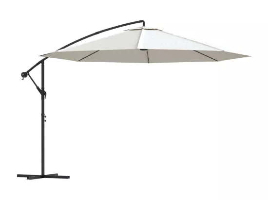 Parasol meuble de jardin blanche 02_0008602