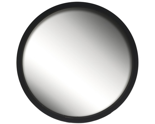 Robello wandspiegel, zwart, rond, 53x53 cm