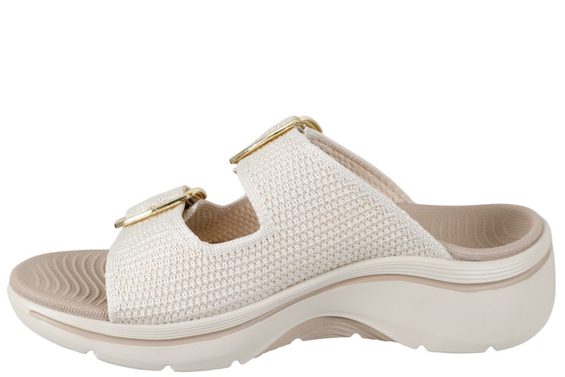 SKECHERS GO WALK ARCH FIT 2.0 SANDAL CHLOE BEIGE SLENTERS