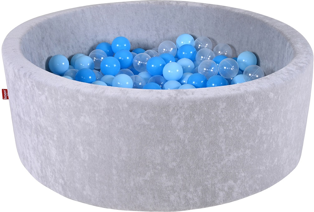 Knorrtoys® Bällebad »Soft, Grey« mit 300 Bällen soft Blue/Blue/transparent; Made in Europe