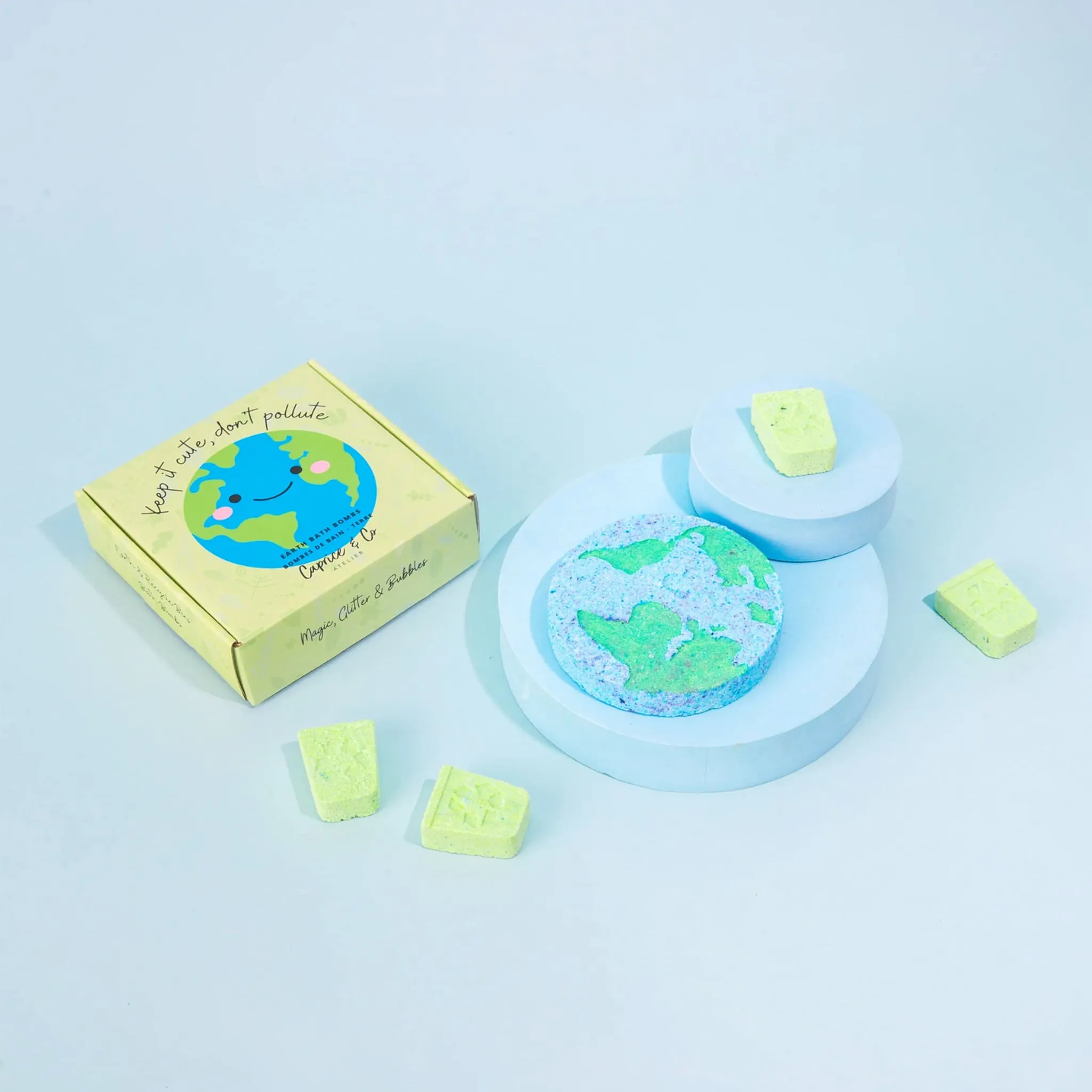 Caprice & Co Ensemble de Bombes de Bain - Keep it Cute, Don't Pollute!