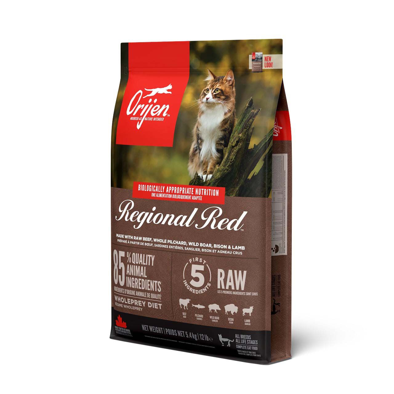 Orijen Whole Prey Regional Red Cat - Kattenvoer - 5.4 Kilogram - rund