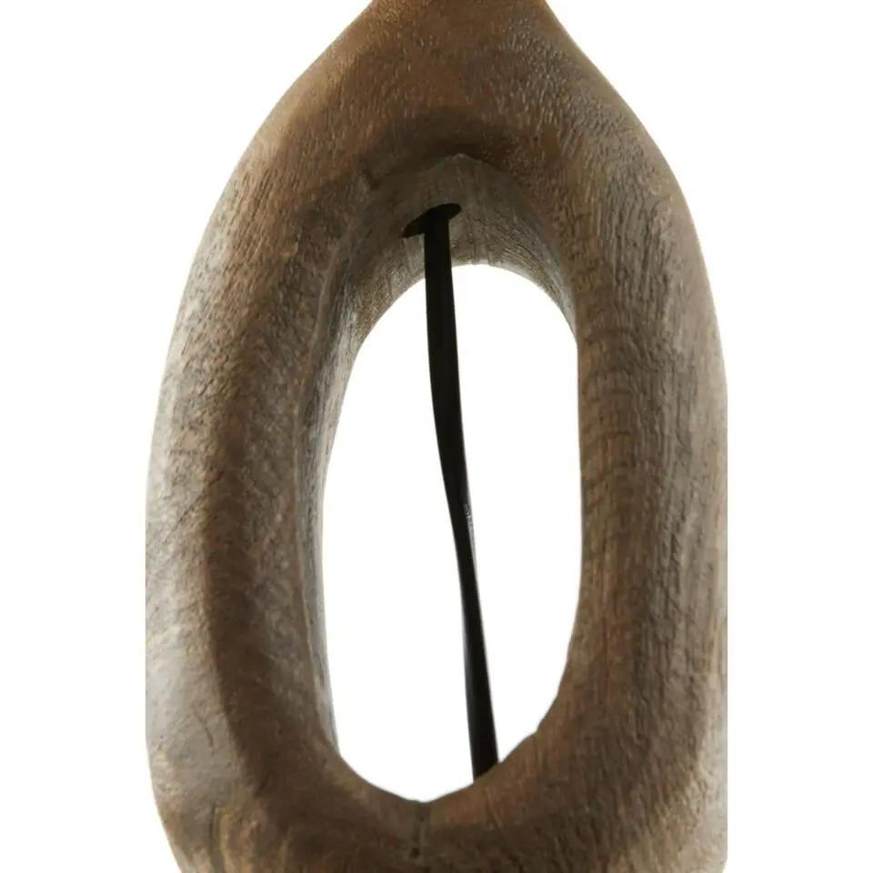Lampvoet Django - Hout - 11x9x45cm
