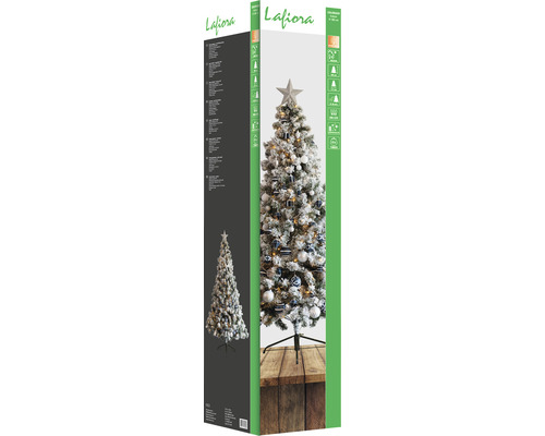 Kunstkerstboom, dennenboom Lafiora Colorado, H 180 cm, groen en wit, inclusief boomversiering