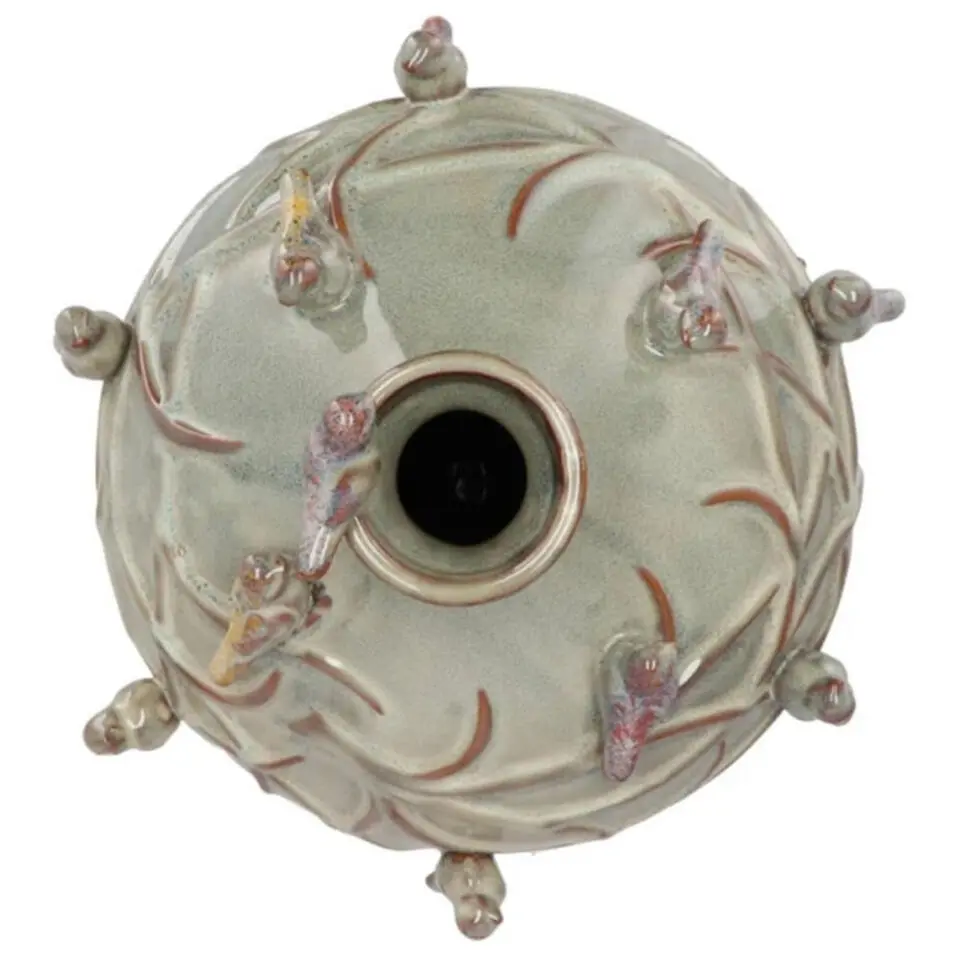 DK Design Vaas Vogels - mosgroen - D18 x H18 cm