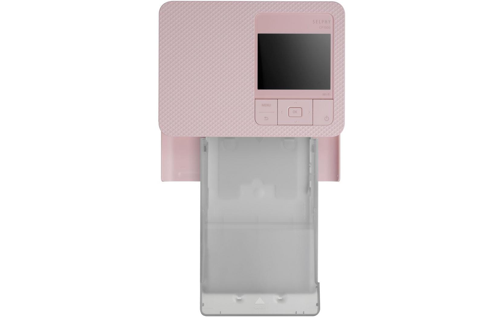 Fotodrucker Selphy CP1500 Rosa<br>Mobiler, WLAN-fähiger Fotodrucker