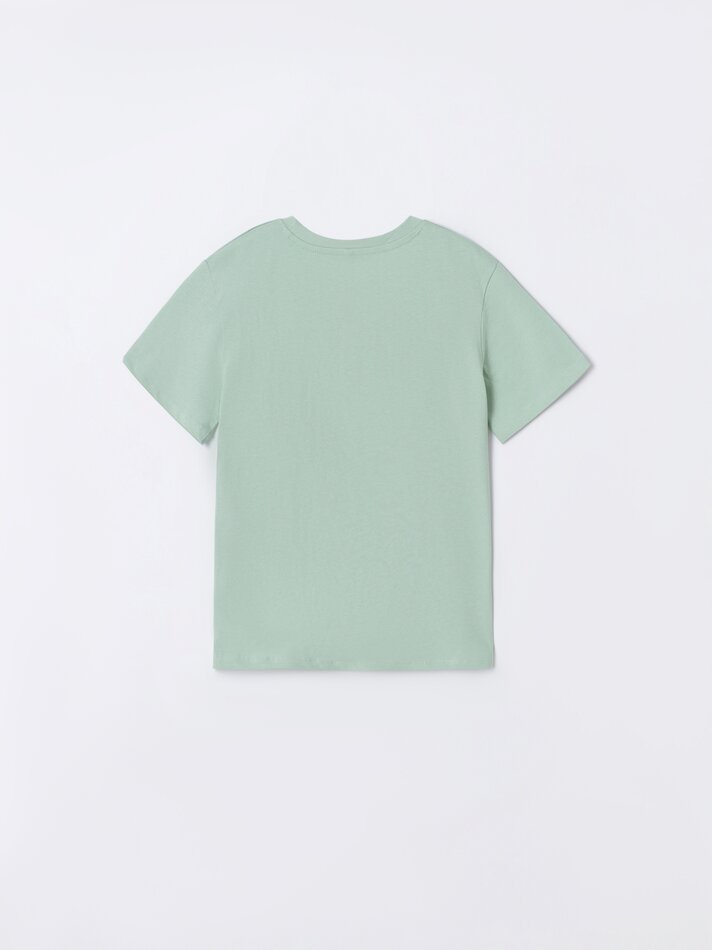 Pacote com 4 camisetas lisas de manga curta - Índigo