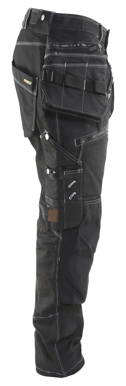 Blåkläder X1900 Werkbroek Denim Stretch 1990 - zwart - maat 50 (M)