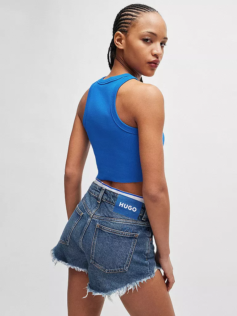 HUGO Jeansshorts GALARA blau