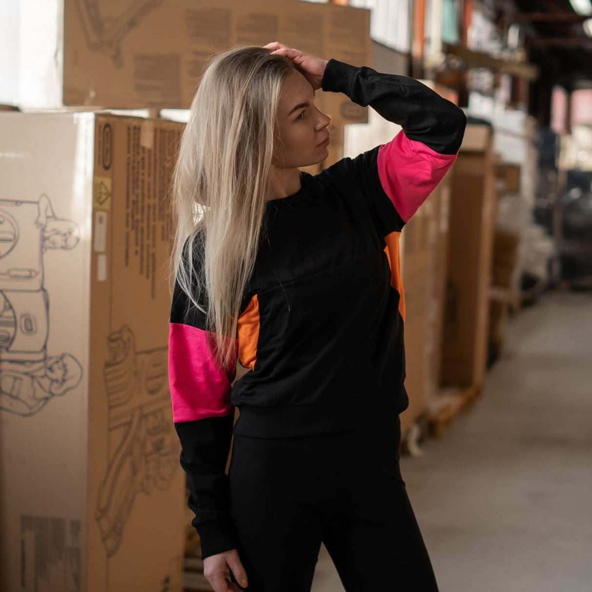 FILA<br>WOMEN PARASTU cropped crew sweat