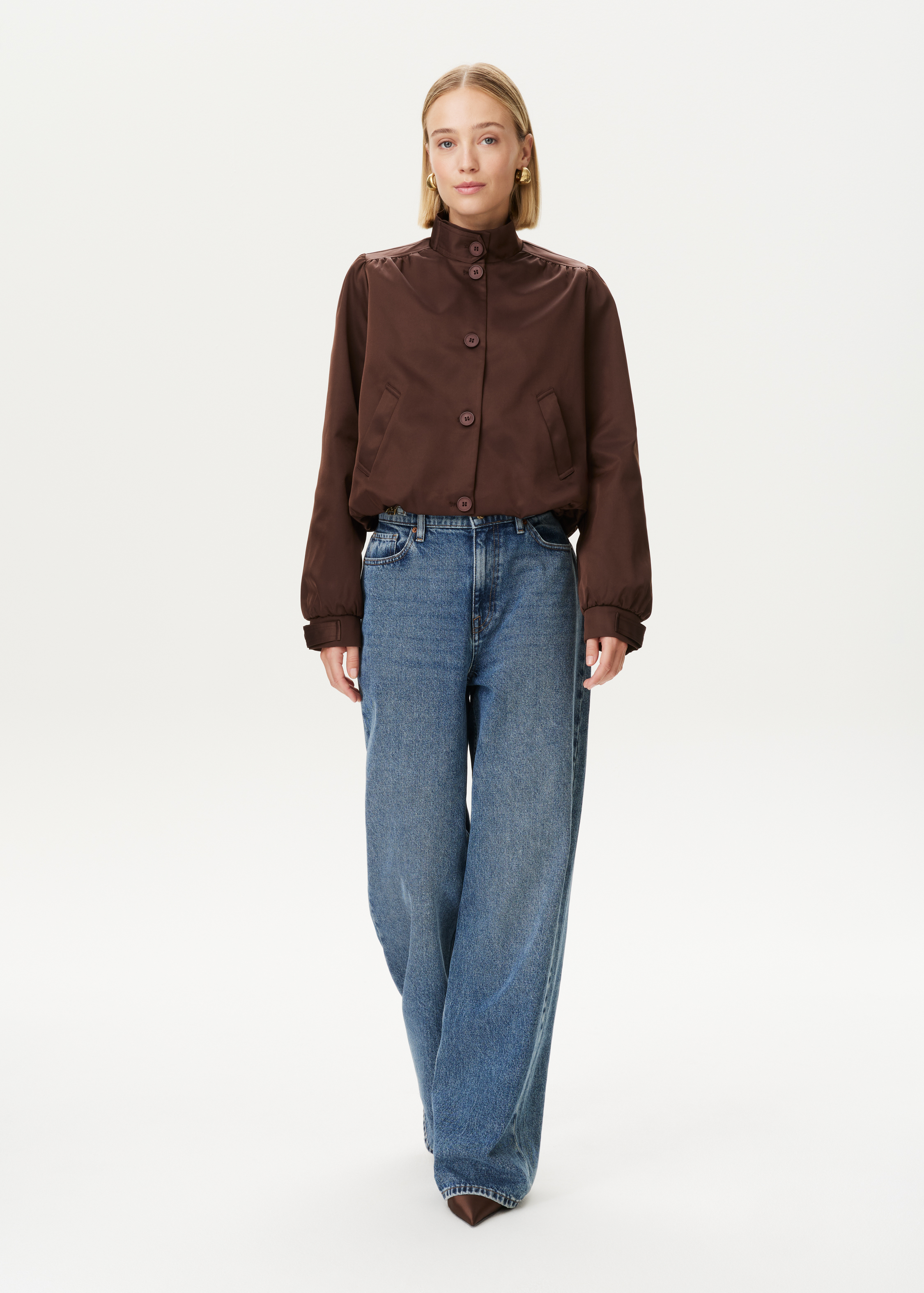 Cropped ballonjacket