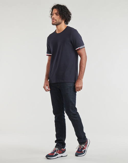 Tommy Hilfiger - MONOTYPE BOLD GS TIPPING TEE - Marine