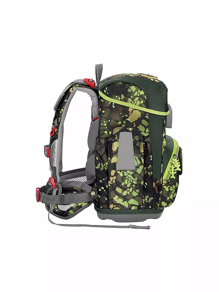 STEP BY STEP Schultaschen Set 5tlg CLOUD Dino Torex dunkelgrün