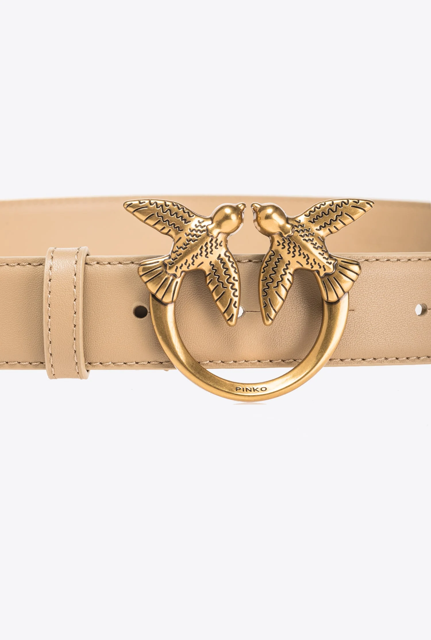 Ceinture love birds | Marron