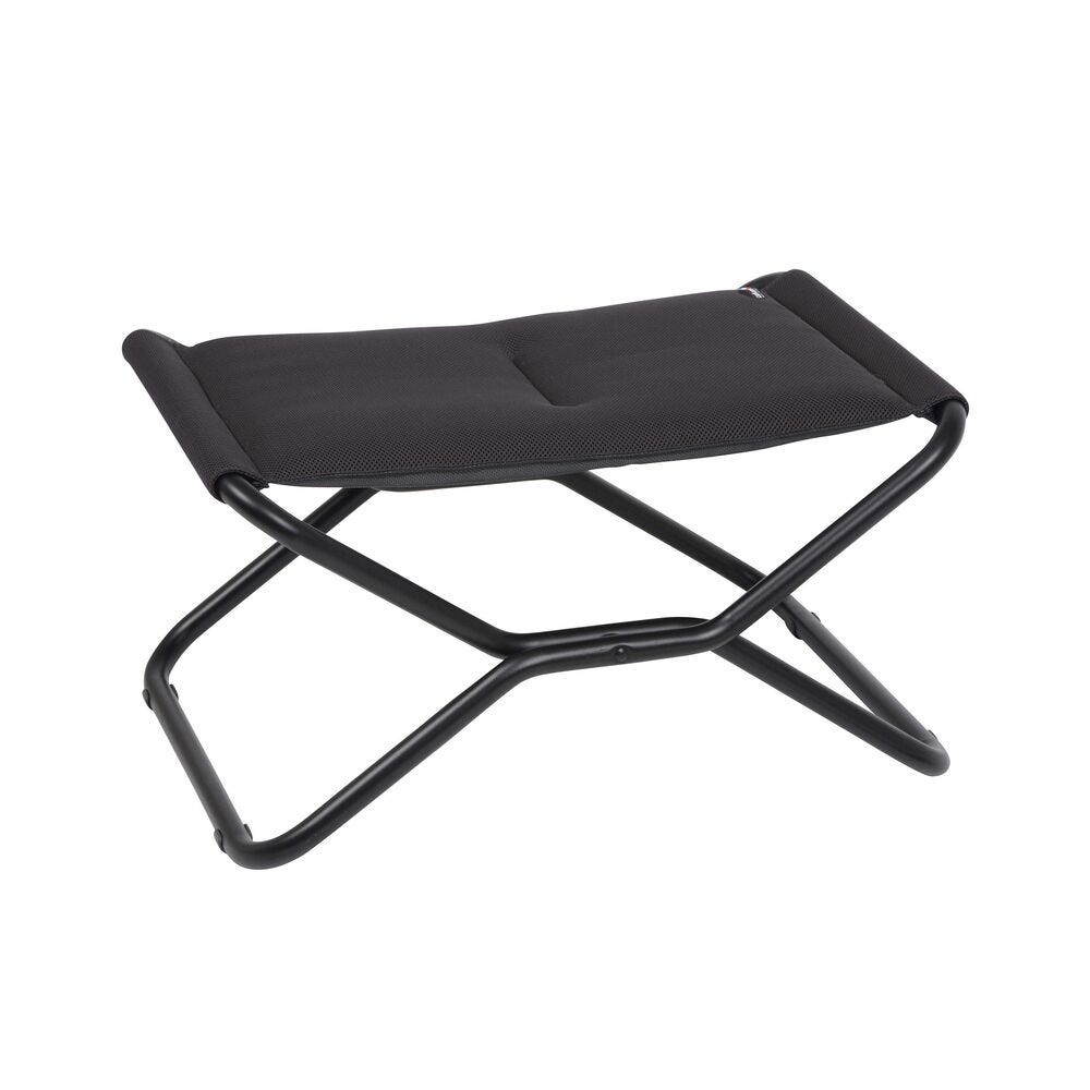 Klappbare gepolsterte Fußstütze / Hocker Next AirComfort® Schwarz Acier