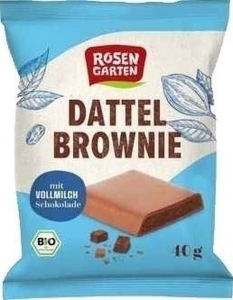 Rosengarten Vollmilch Dattel Brownie, 40 g