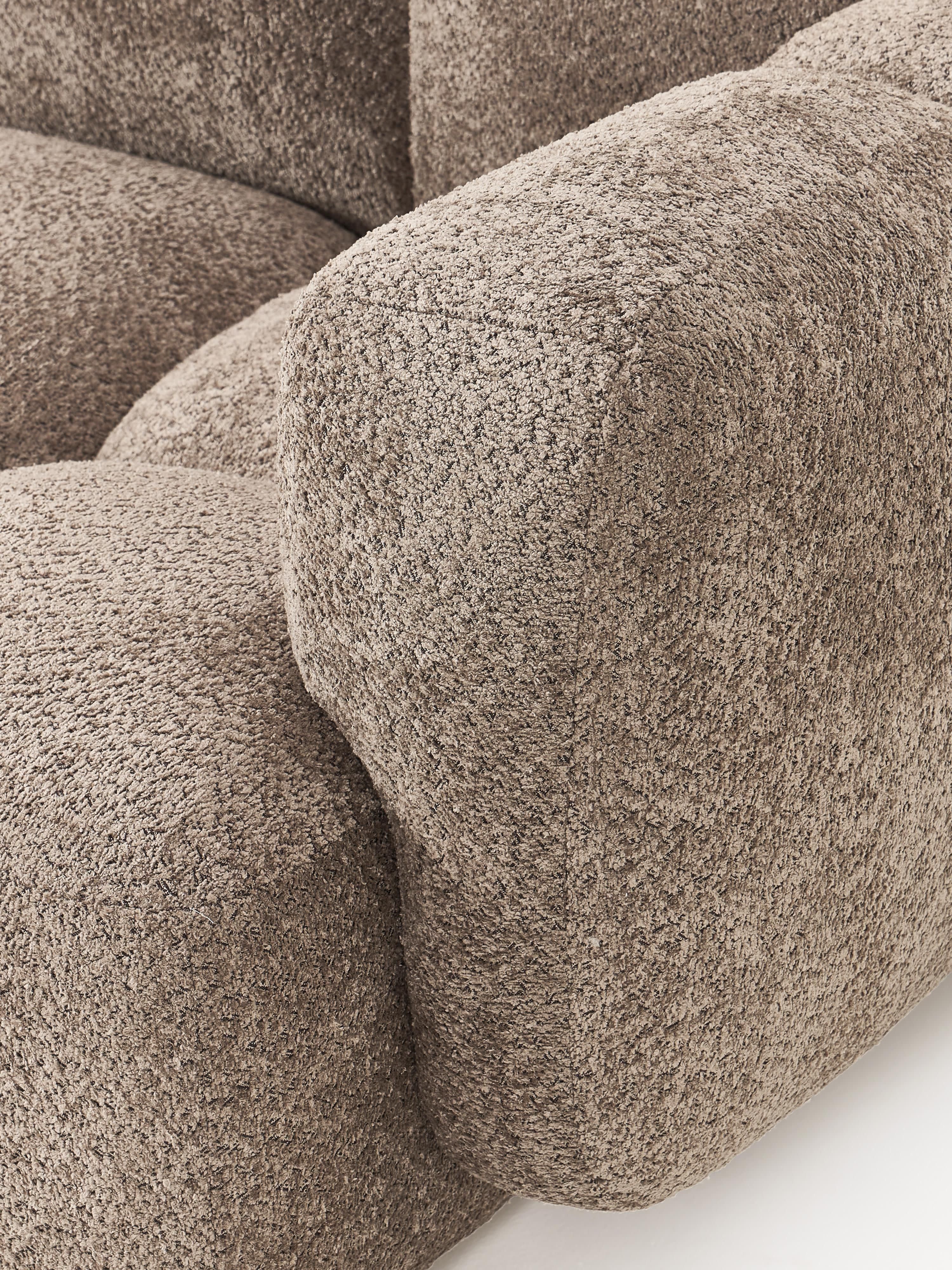 Modulaire bank Tayla (3-zits) van teddy bouclé
