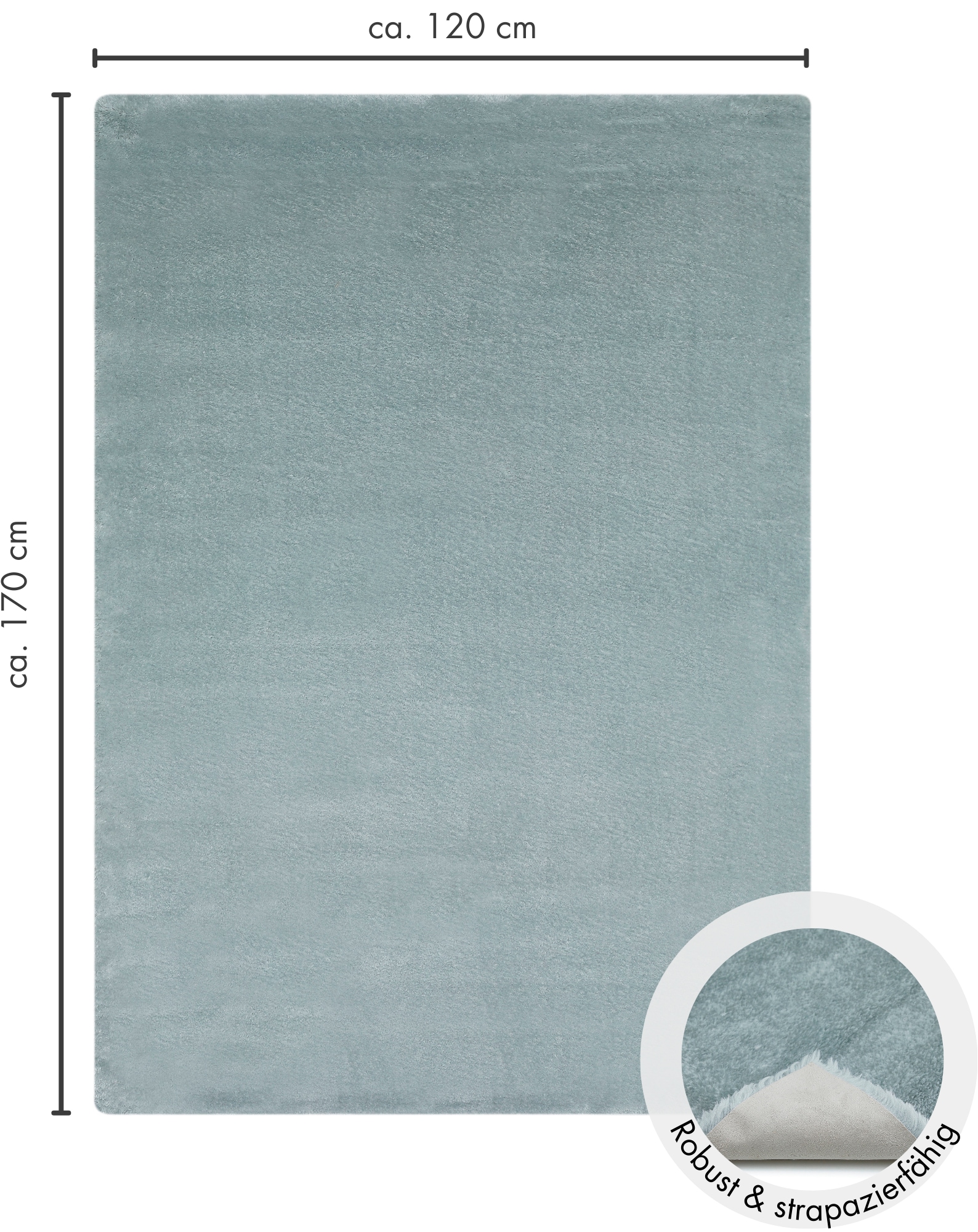 Andiamo Fellteppich »Lamm Fellimitat« rechteckig 20 mm Höhe Kunstfell, sehr weicher Flor, waschbar