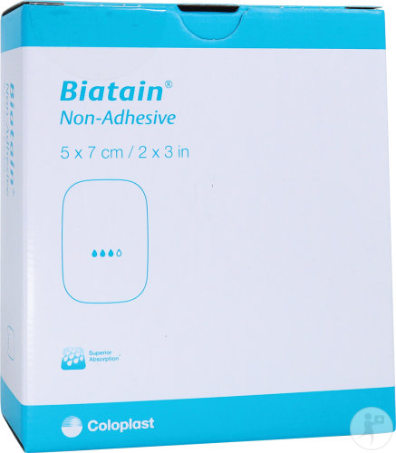 Coloplast Biatain Pansement Mousse Non-Adhésif 5x7cm Pièces 10 (6105)
