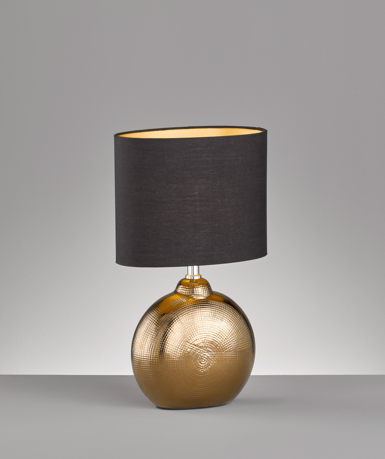 Tischleuchte FORO - bronzefarben-schwarz - 39 cm