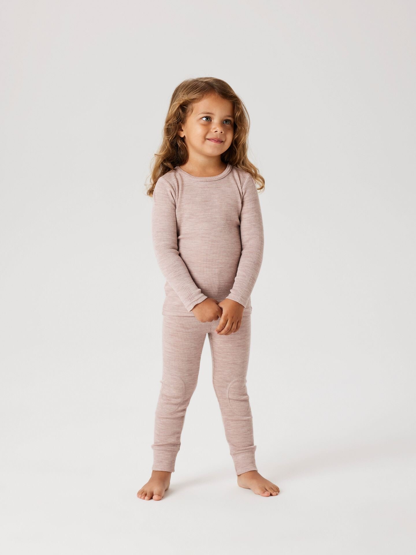 Wax Wool Rib Long Sleeve Top
