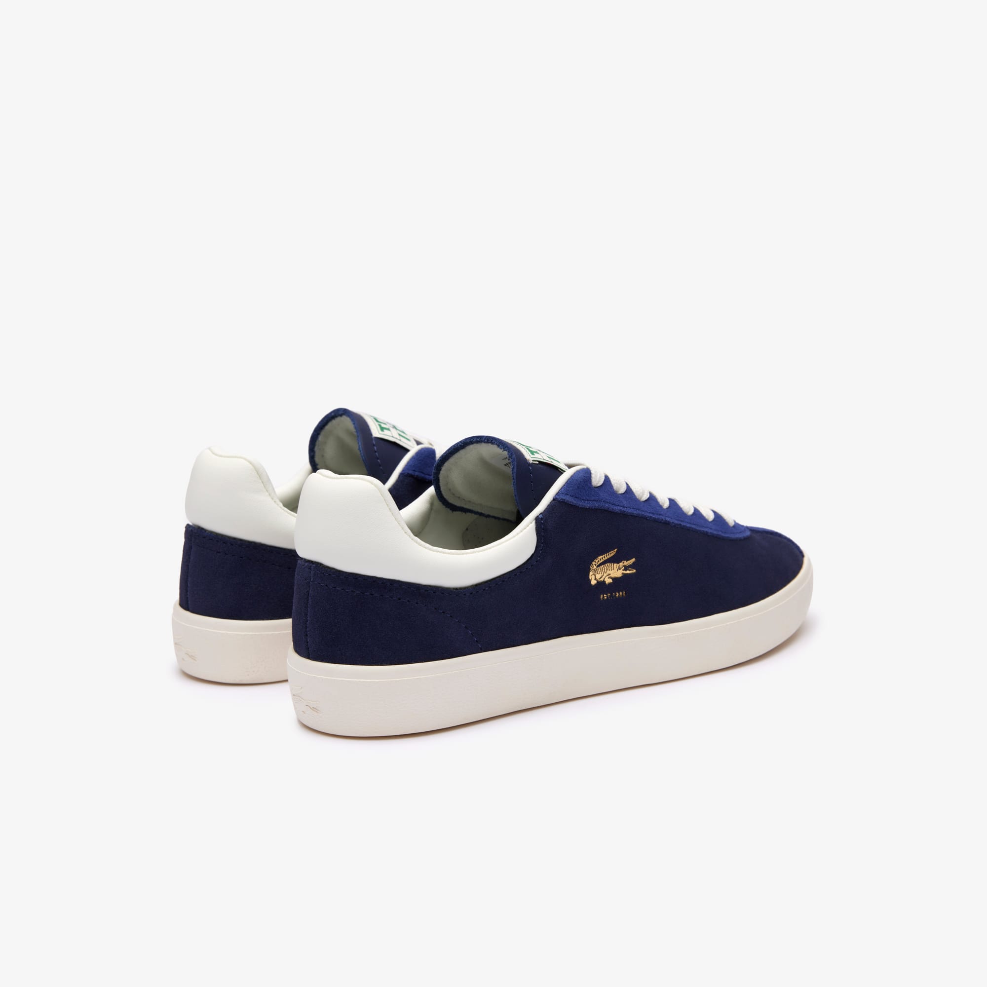 Sneakers Baseshot femme en cuir velours premium Sneakers - Bleu - Lacoste - Femme