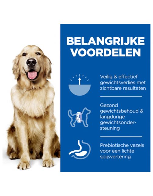 Hill's Canine Adult Perfect Weight Large Breed - Hondenvoer - 12 kg