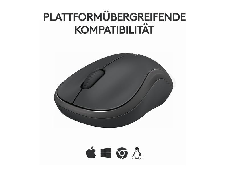 Logitech Maus M240 Silent Bluetooth Geräuscharme Bluetooth-Maus mit langer Batterielaufzeit und komfortablem Design
