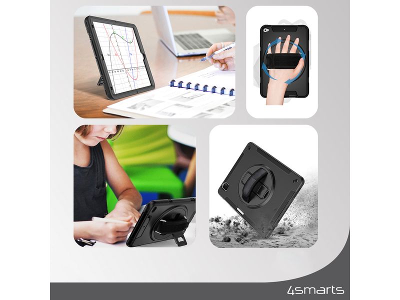 4smarts Tablet Back Cover Rugged GRIP Galaxy Tab S9 FE Robuste Schutzhülle für Samsung Galaxy Tab S9 FE