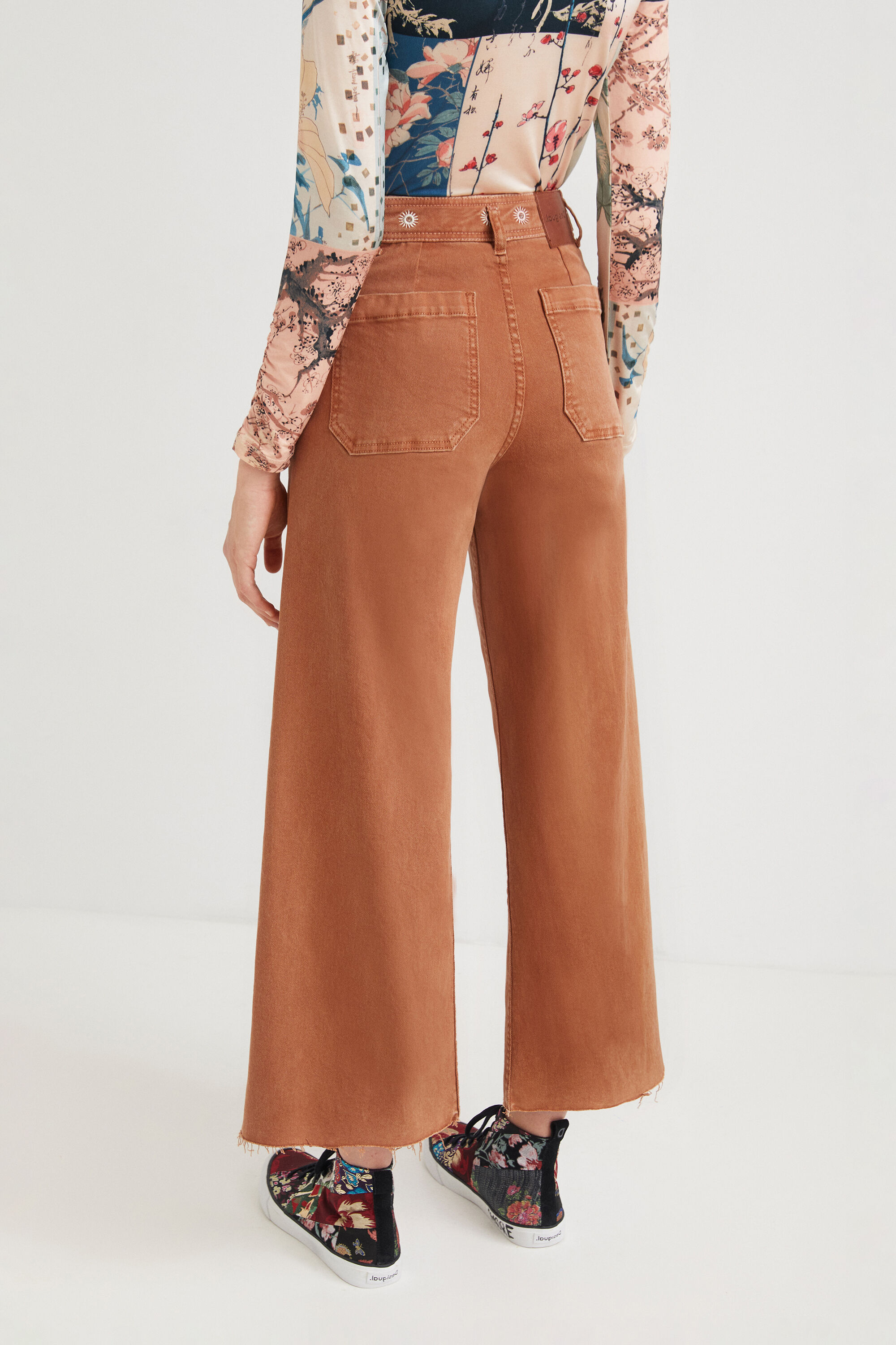 Pantalon wide leg straight