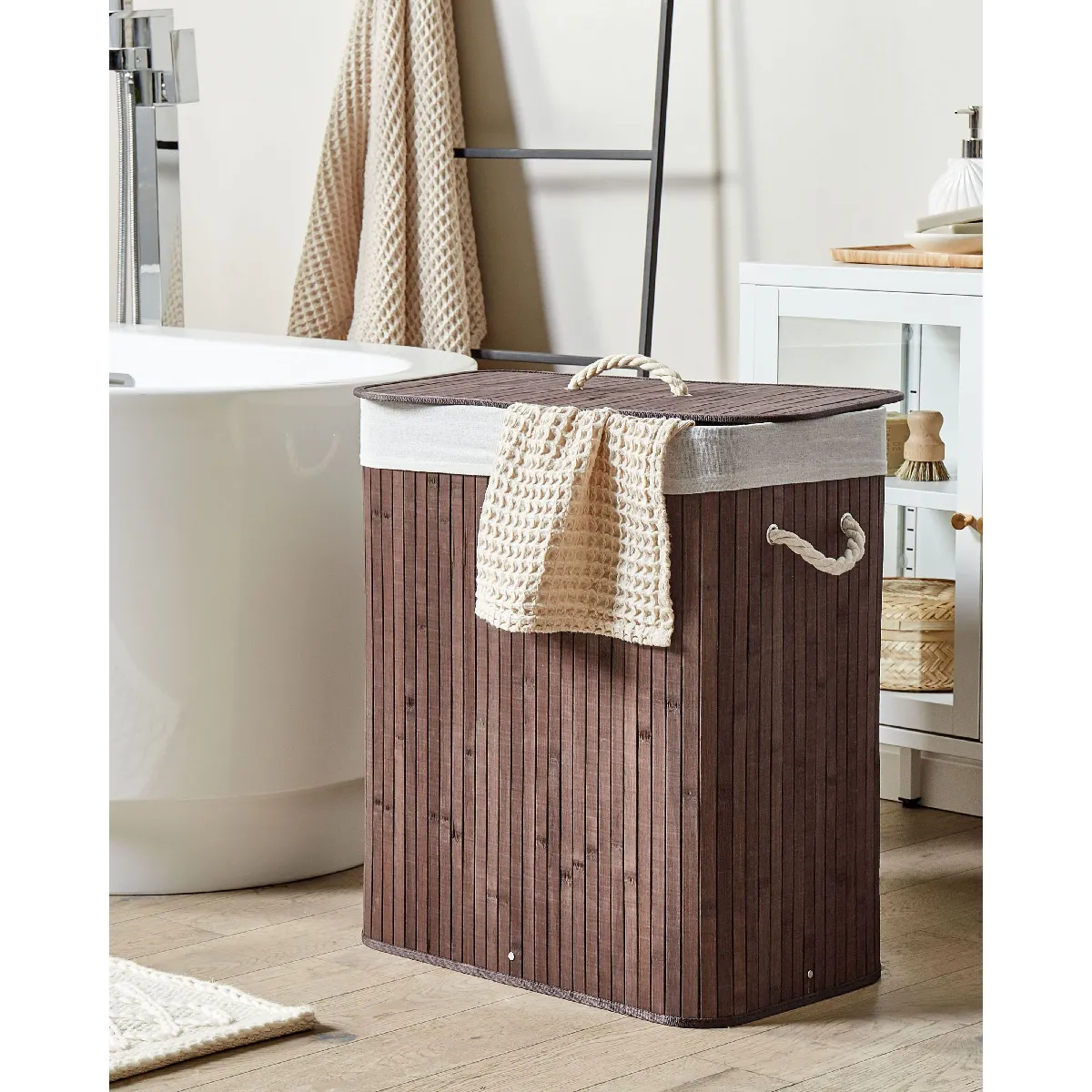 Beliani Panier KANDY - Bois Foncé