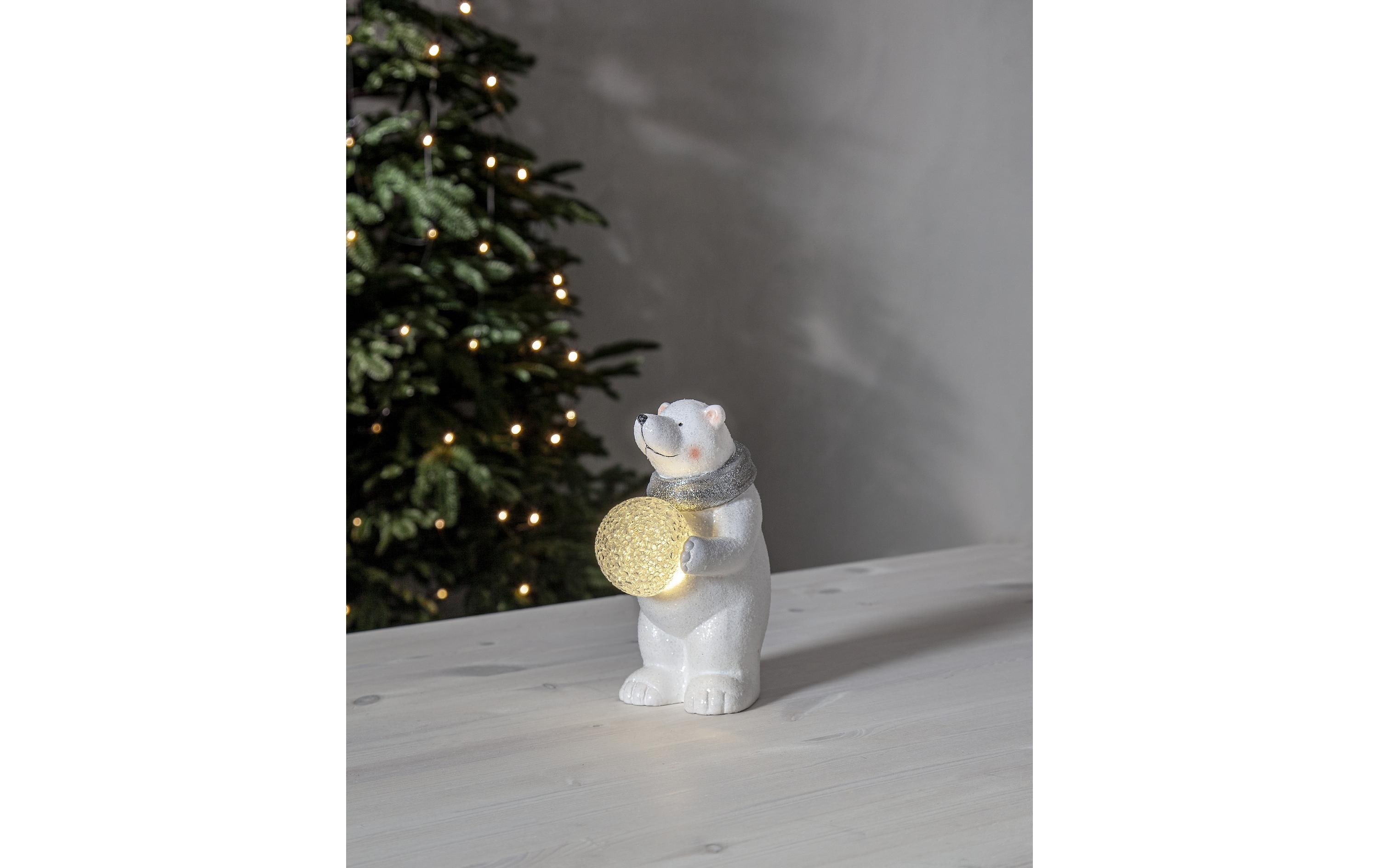 LED-Figur Polare, 20.5 cm, WeissDekorativer Eisbär