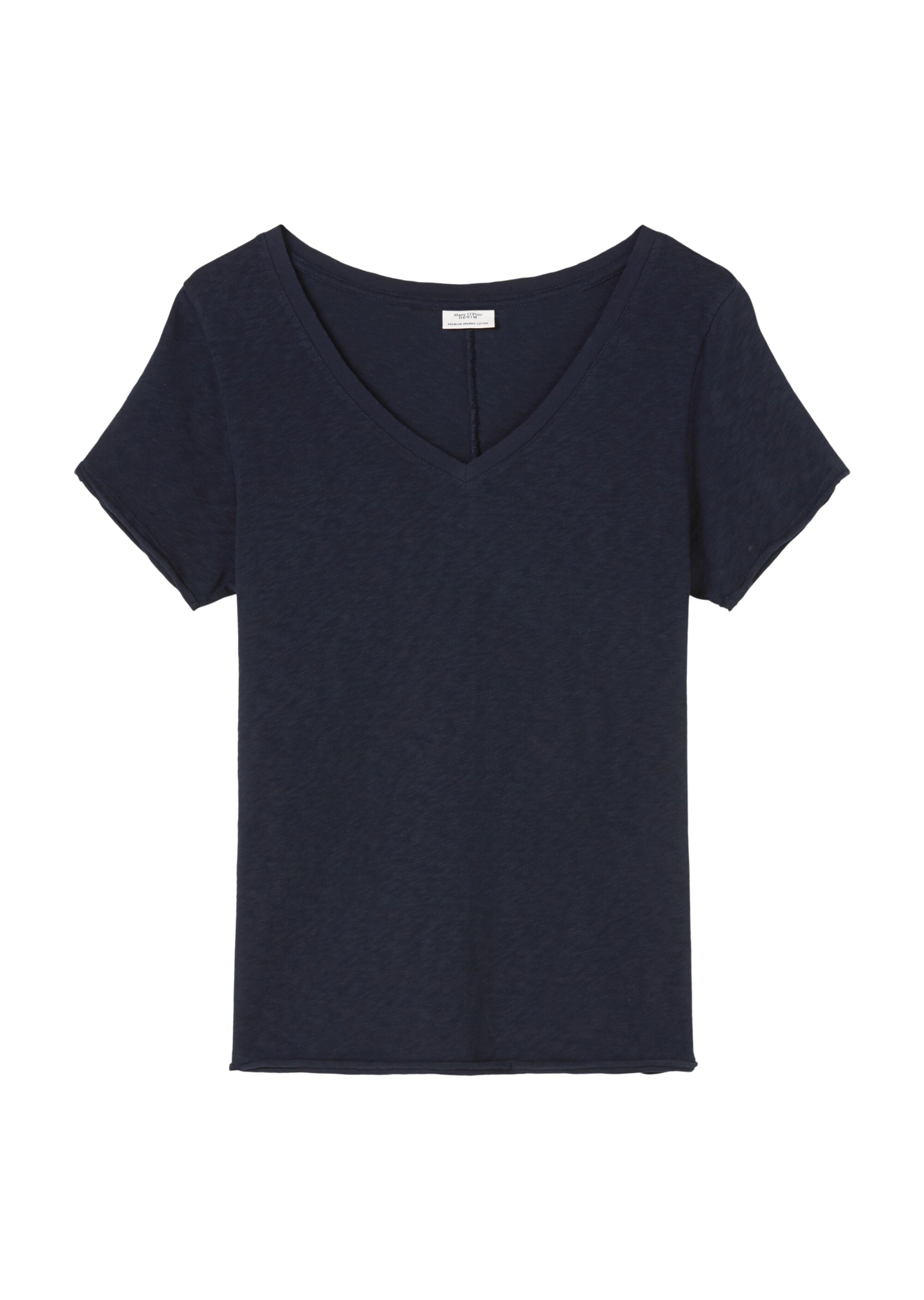 V-Neck-T-Shirt regular Organic-Slub-Cotton