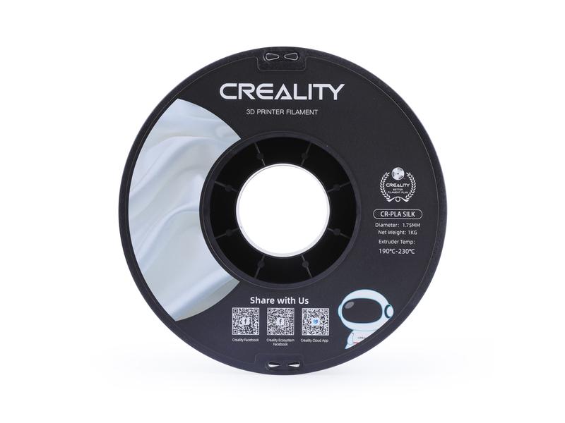 Creality Filament PLA, Silk Blau, 1.75 mm, 1 kg 1.75 mm PLA Filament für 3D Drucker