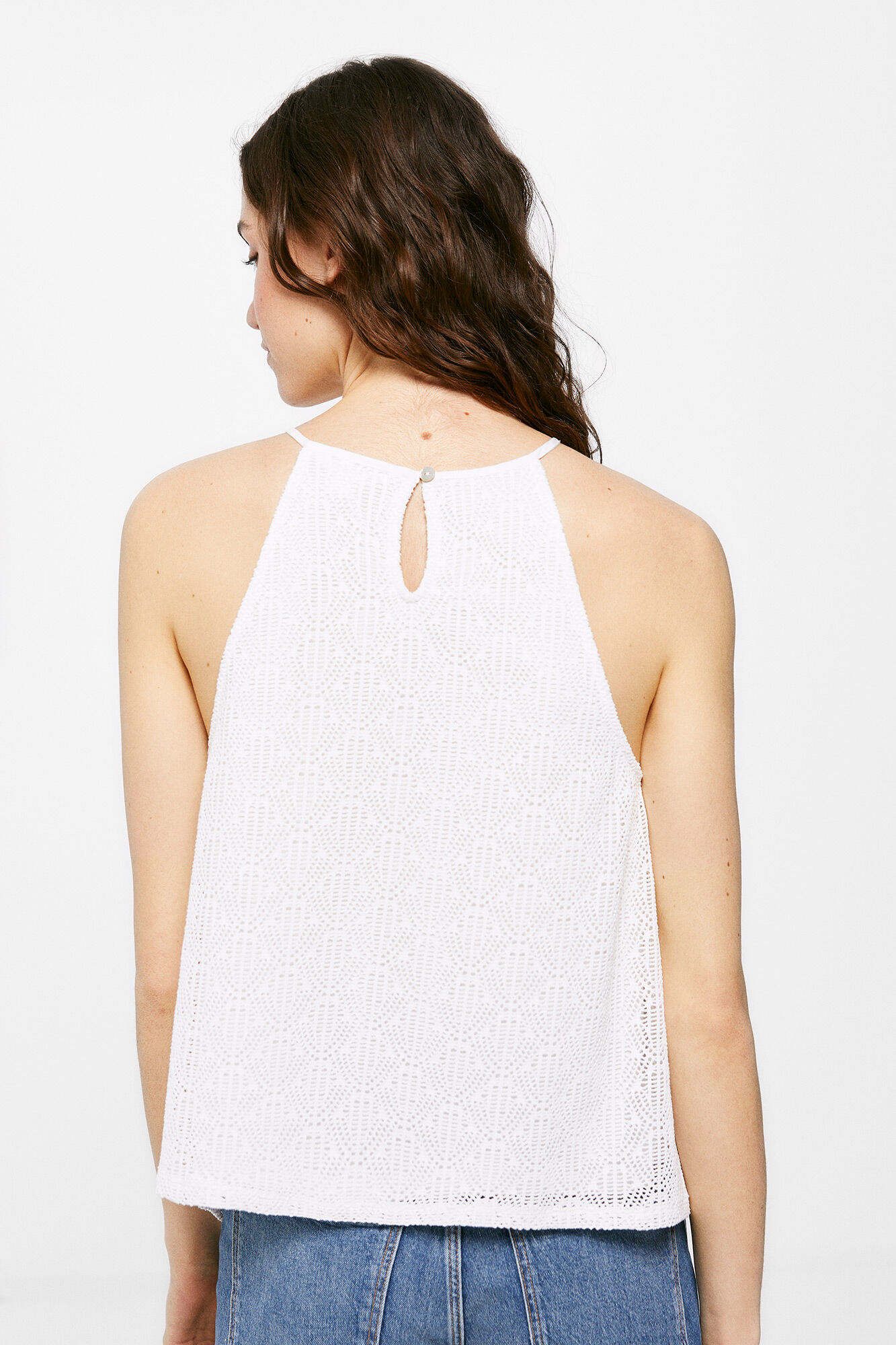 Camiseta Crochet Peak - Amarela