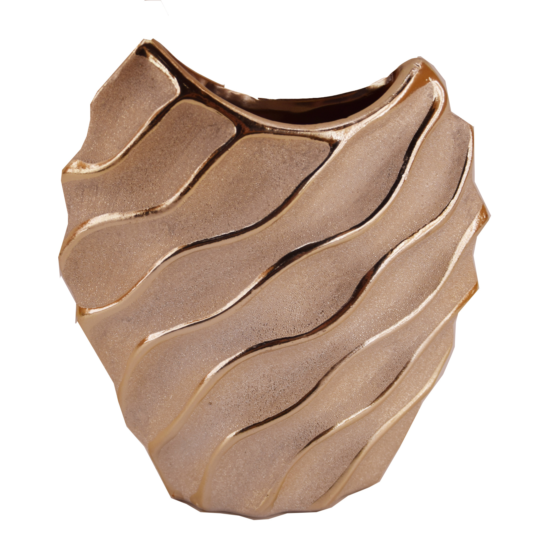 Dekovase - goldfarben - 20 cm hoch